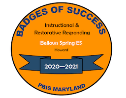 Instructional &amp; Restorative Responding award from PBIS Maryland 